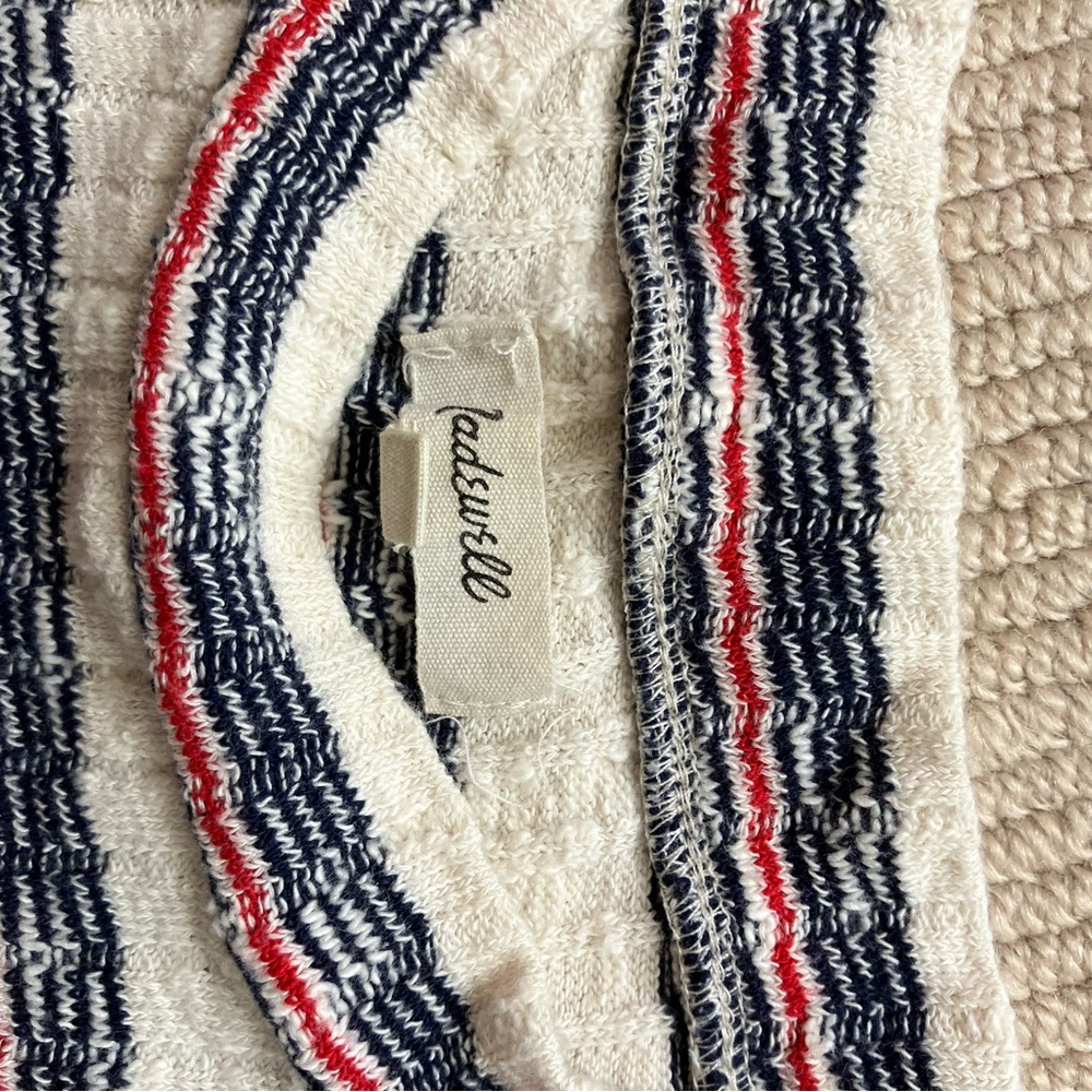 Madewell red white and blue sleeveless top.  Women’s size M. - Picture 2 of 4